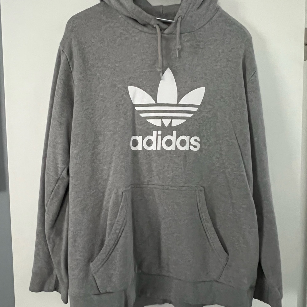 Adidas Trefoil Grey Hoodie men’s XL